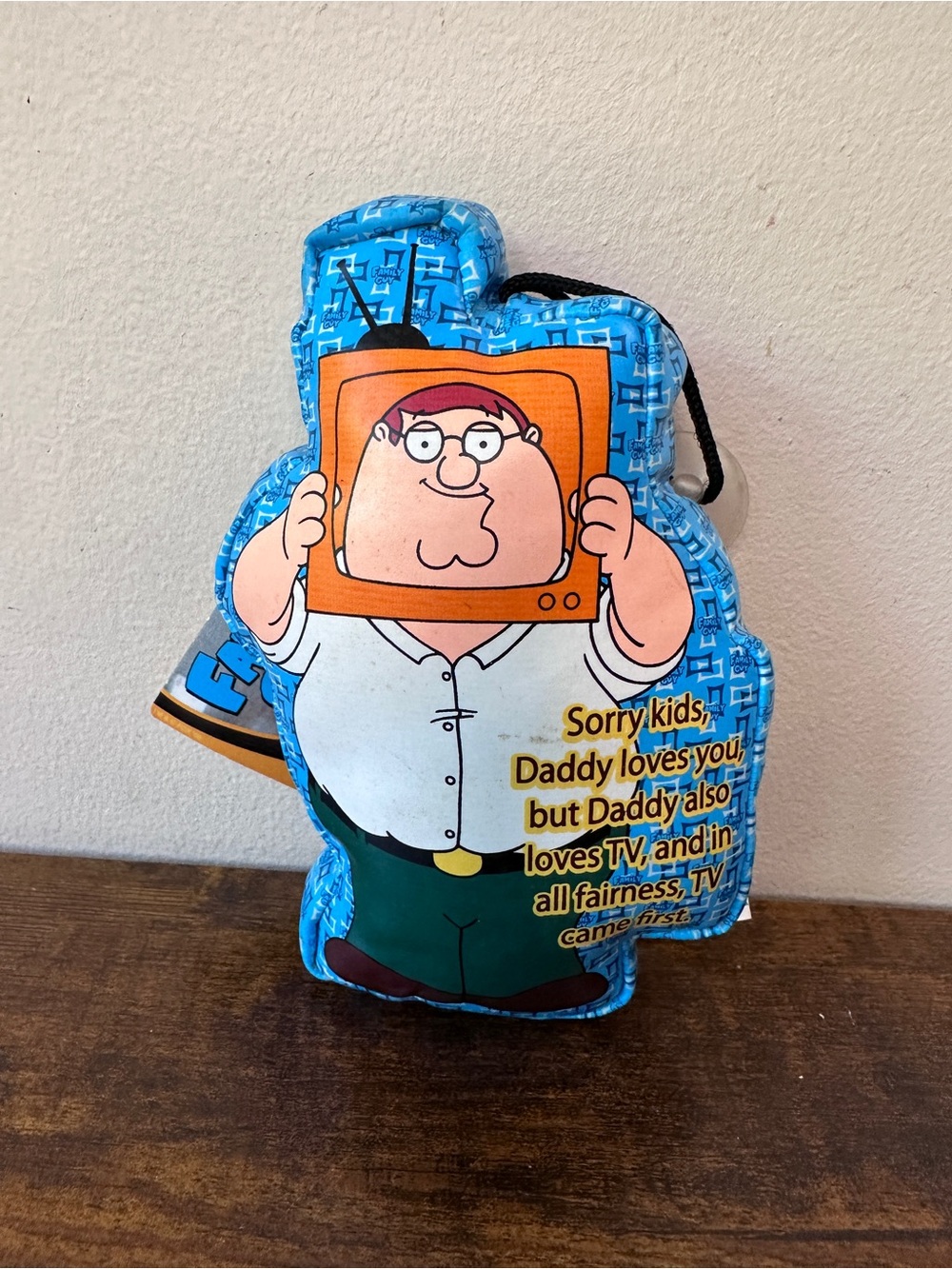 Family Guy Peter Griffin Talking Plush Pillow Vintage 2005 Comedy Central NWT